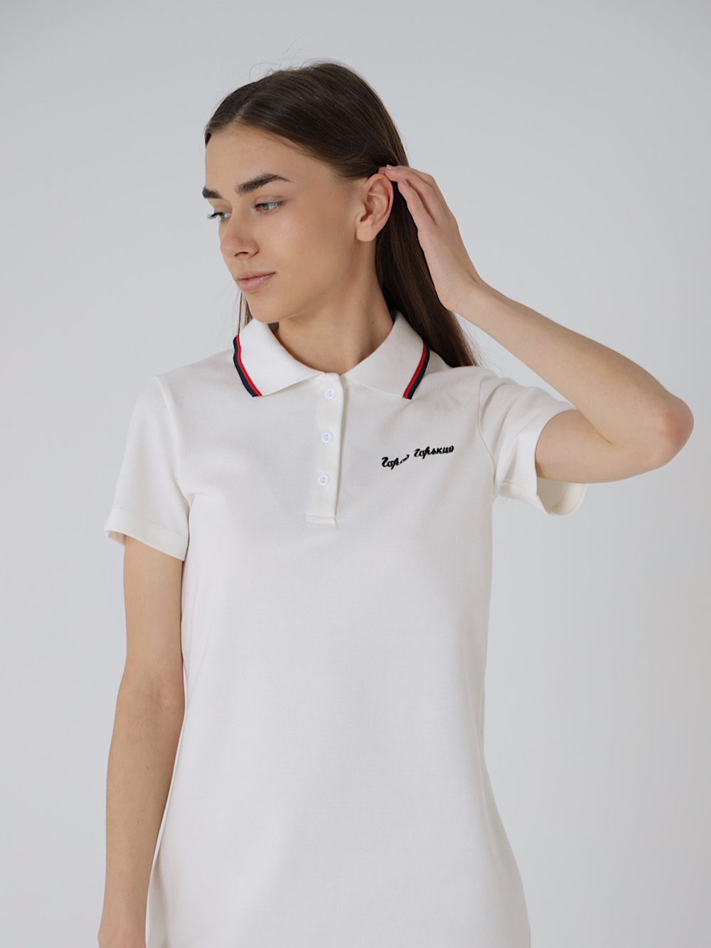 Платье поло Город Горький белый молочный