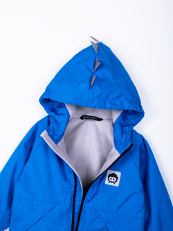 Куртка на флисовой подкладке "Дино" голубой