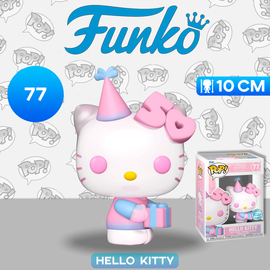 Фигурка Funko POP! Hello Kitty 50th Hello Kitty with Gifts (APAC) (Exc) (77) 76091 / Фигурка Фанко ПОП! по мотивам франшизы "Hello Kitty", Hello Kitty
