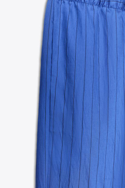 ZARA БРЮКИ В ПИЖАМНОМ СТИЛЕ В ПОЛОСКУ, СИНИЙ / ЧЕРНЫЙ