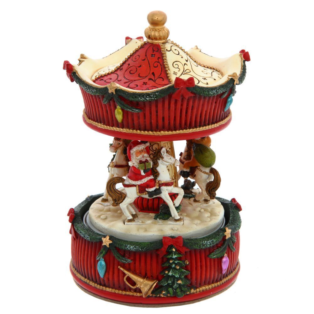 GAEM Фигурка декоративная с музыкой и функц. движения "Карусель", L10,5 W10,5 H17 см
