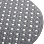 Коврик в ванну Селфи 68х38 ПВХ Глория серый