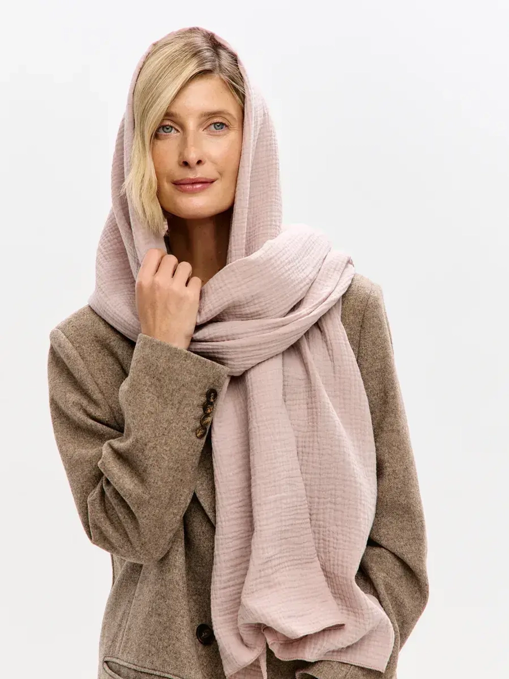 Шарф палантин из муслина