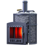 Печь для бани Авангард ЗКН 25 (П2) Ураган в круглой сетке