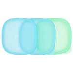 NUK, Миски для возрастных групп, для детей от 4 месяцев, синие и зеленые, 3 миски + 3 крышки