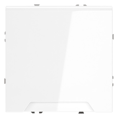 Розетка встраиваемая VOLTUM S70 с заземлением, защитными шторками и крышкой 16А, (белый глянцевый)