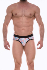 Мужские трусы-джоки с принтом в виде почтовых марок (Размер: M) (Цвет: разноцветный)