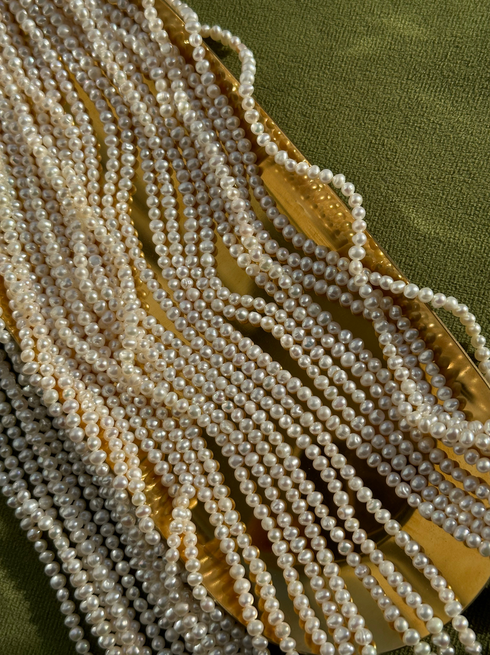 Жемчуг круглый 4мм, 3А