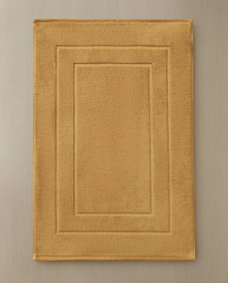 Zara Home - Нескользящий коврик для ванной из хлопка, горчичный, 55x80 см