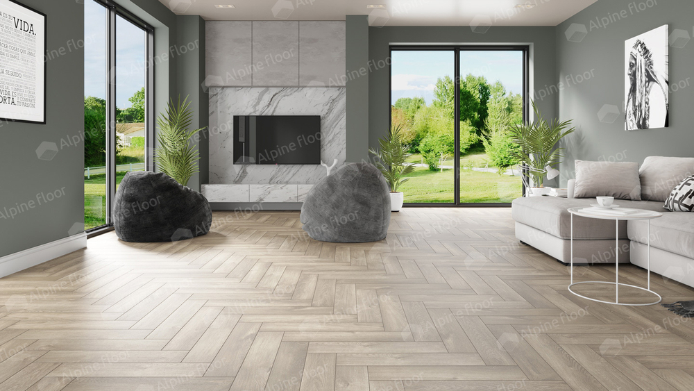 Кварцвиниловая плитка PARQUET LVT ДУБ НАТУРАЛЬНЫЙ ОТБЕЛЕННЫЙ ЕСО 16-5