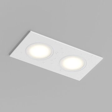 Точечный встраиваемый влагозащищенный светильник 2*GU5.3 IP65 DK3112-WH белый Port Denkirs