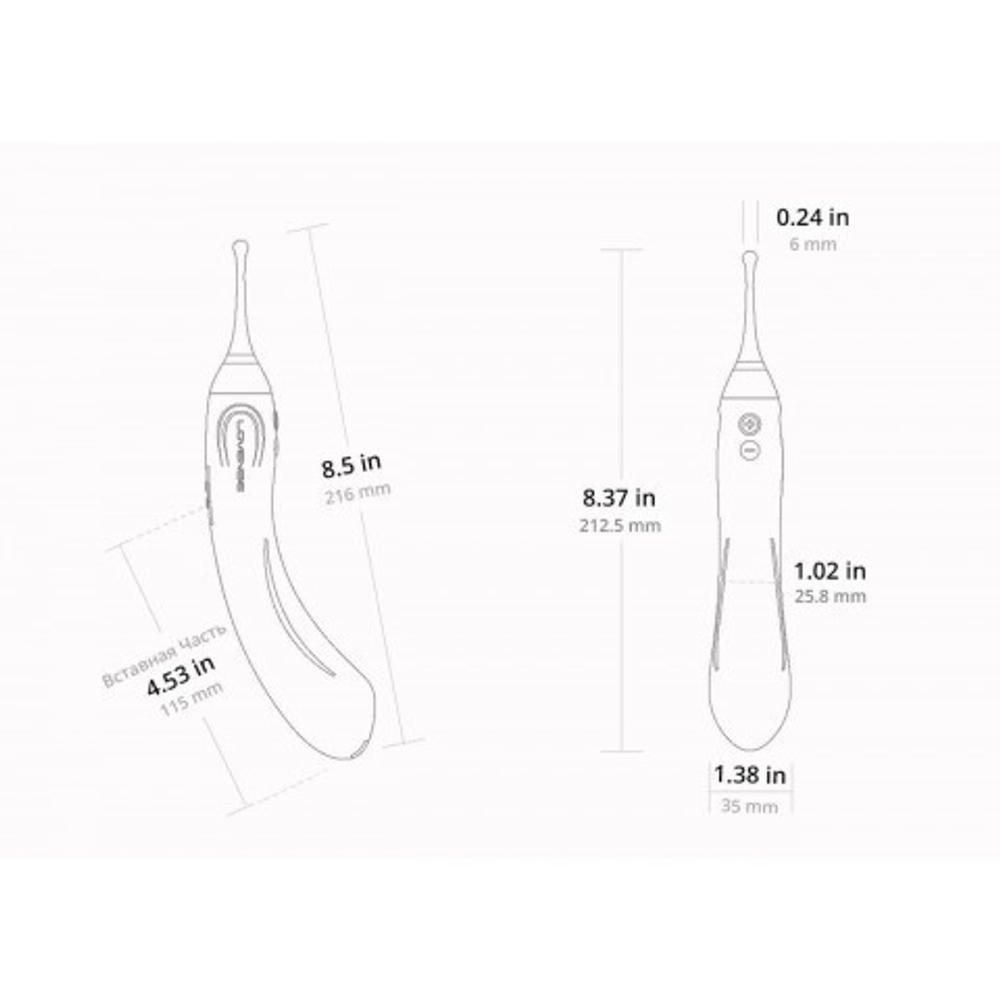 Двусторонний вибратор Lovense Hyphy для быстрого оргазма