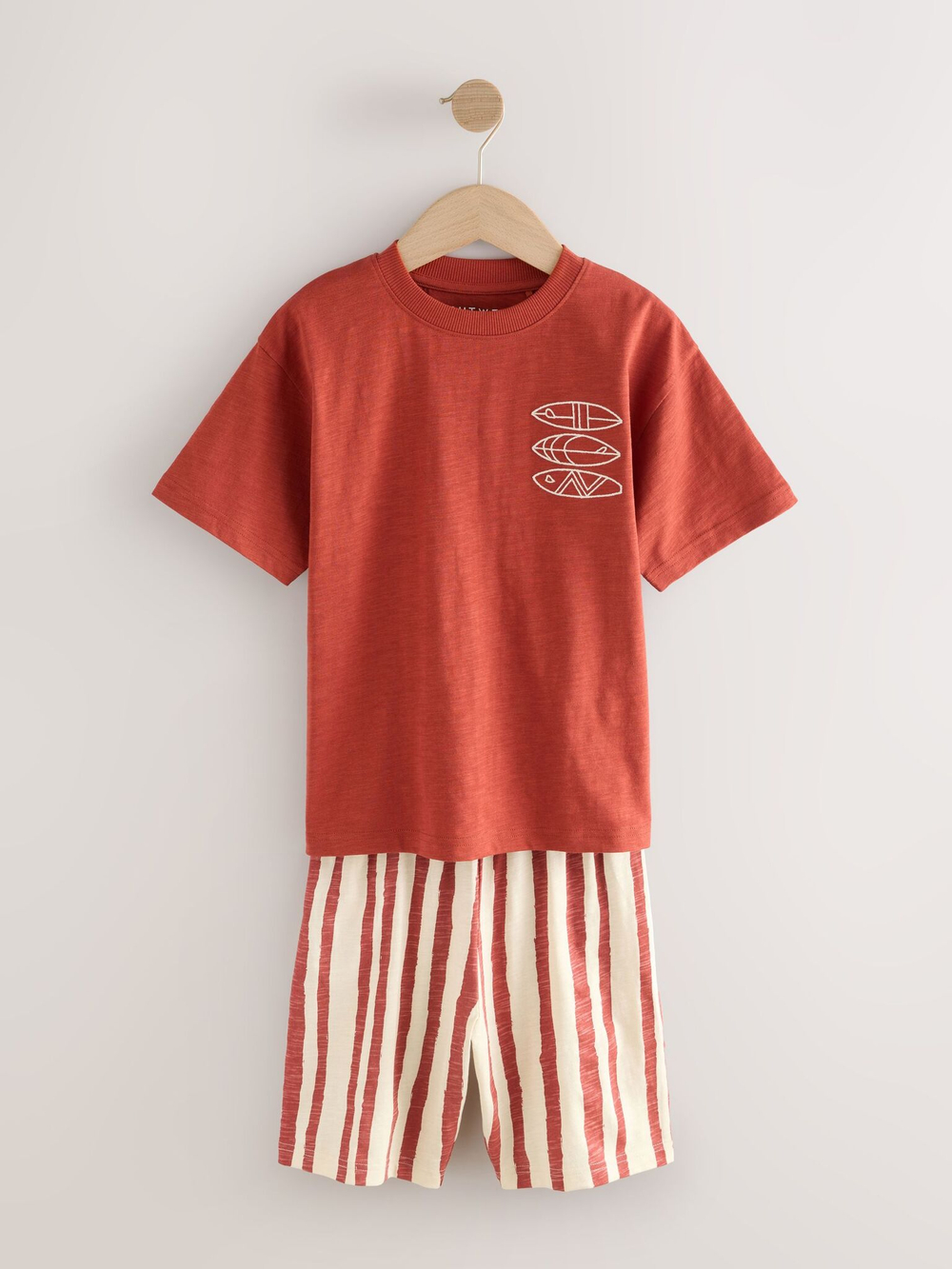 Пижама для мальчика Next AM2-794, 3 шт., Хаки, Голубой, Красный