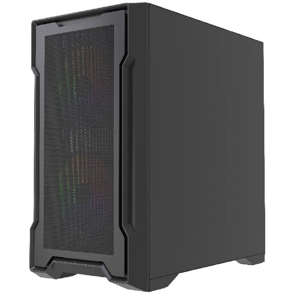 Корпус для компьютера Powercase Корпус Mistral Micro X3B ARGB, Tempered Glass, 3x 120mm ARGB PWM Fan, чёрный, mATX (CMMXB-A3)