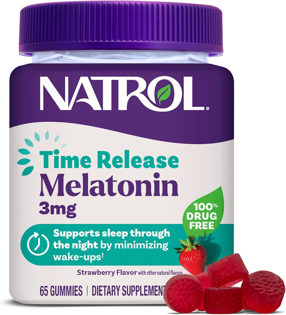 Антиоксидант Natrol Time Release Melatonin 3 мг 65 gummies