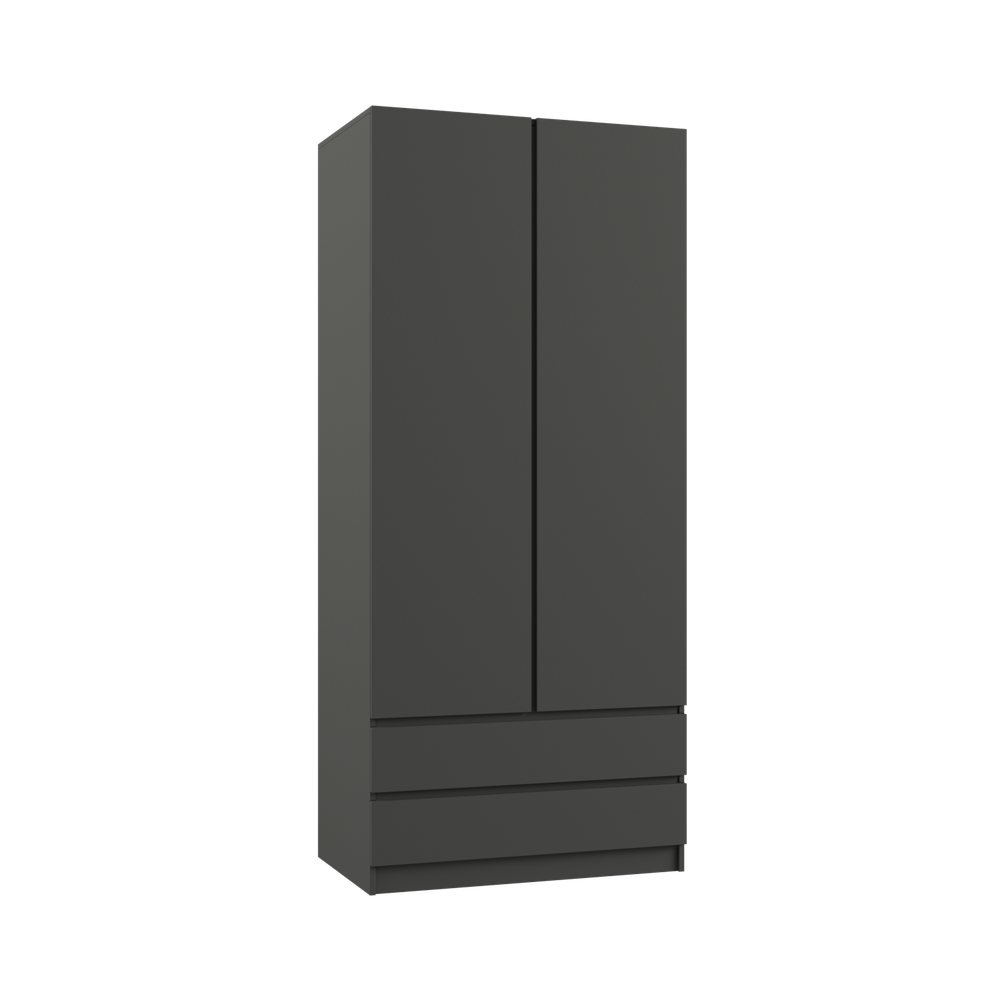 МС Мадера Шкаф ШМ 900*2100*520 (лдсп графит новый )