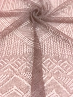 Оренбургский пуховый платок-паутинка А100-06 магнолия