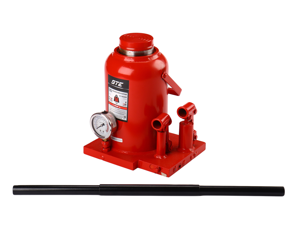 GTE-TH950001B - Домкрат бутылочный 50т 280-450мм 2-х плунжерный GTE -