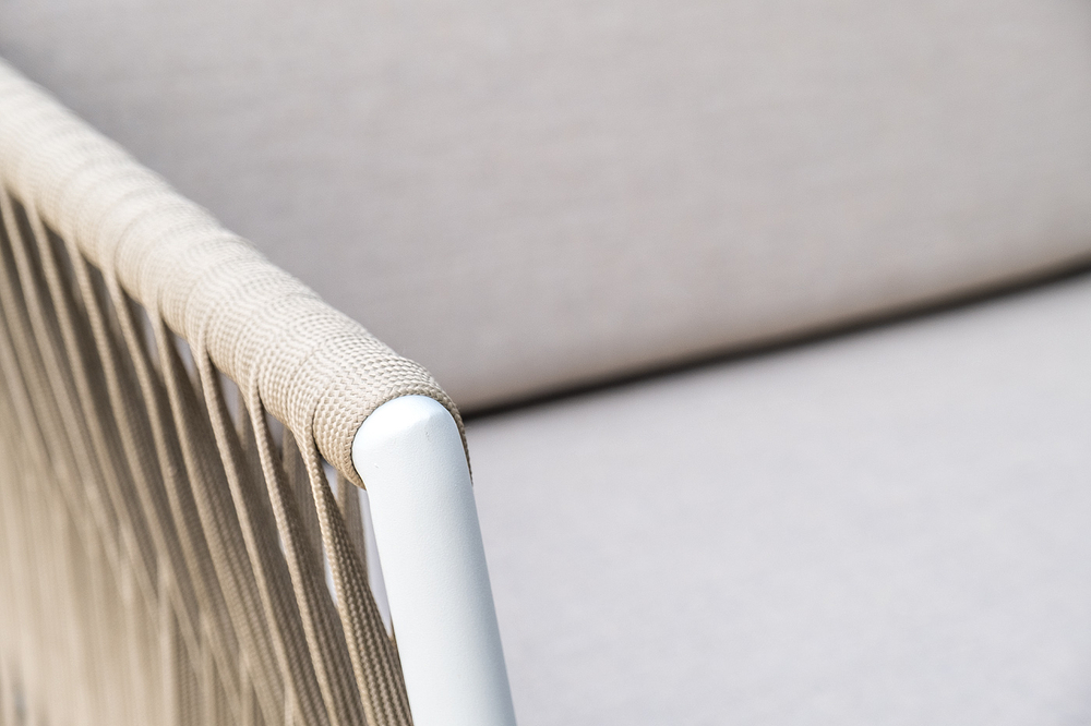 "Касабланка" модульная лаунж-зона из роупа (веревки), каркас из алюминия