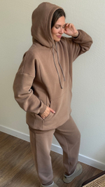 Худи Basic премиум утепленное, Мокко