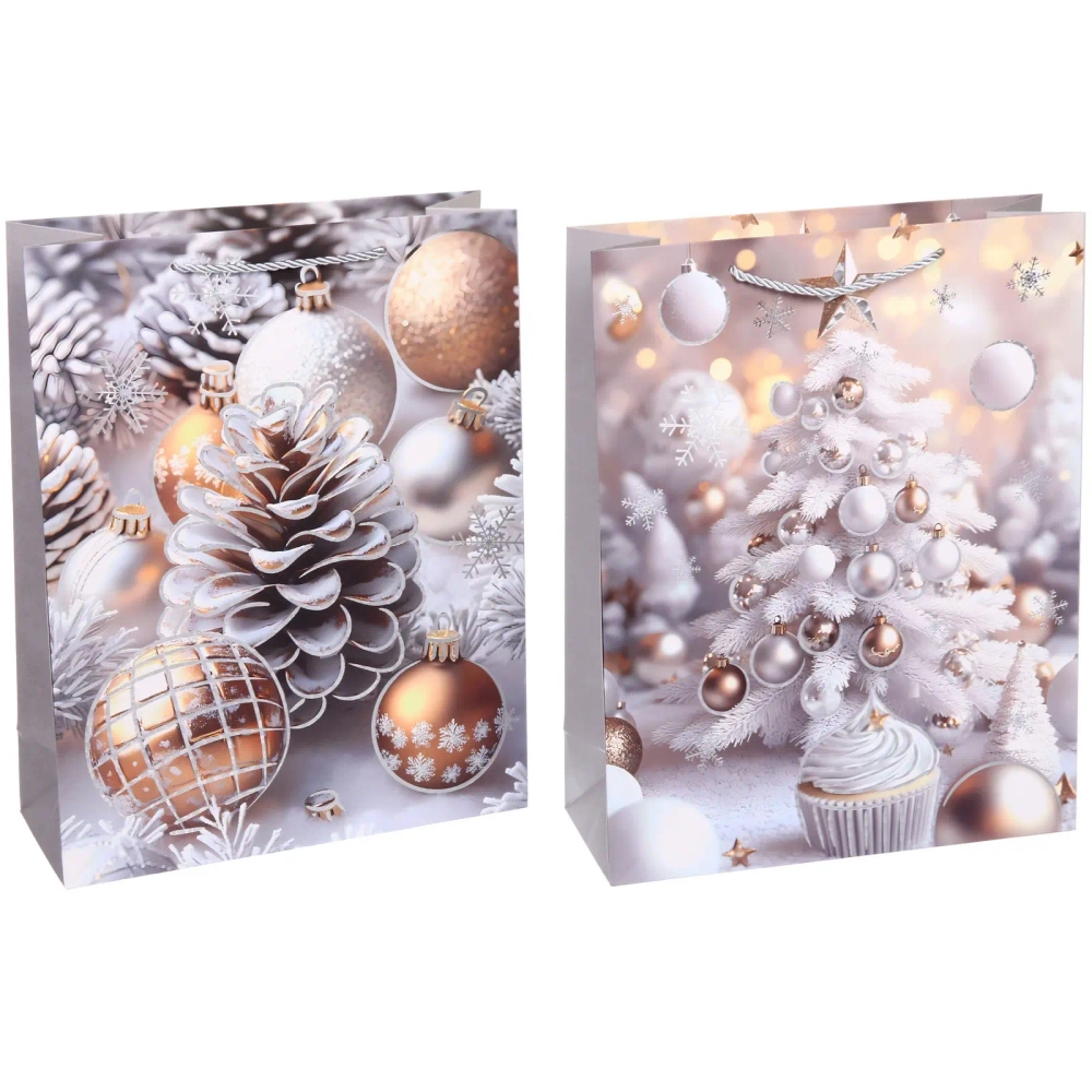 Пакет подарочный «Морозный денек» 31*40*12 см, микс