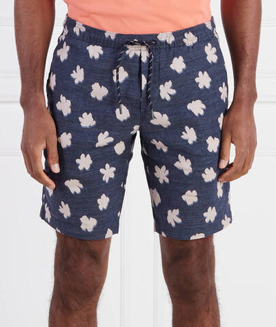 Льняное шорты HARLEM PO TECH LINEN PRINTED Tommy Hilfiger - темно-синий(MW0MW31241)