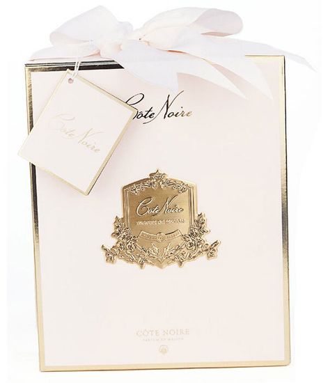 Букет розовых и нежно-розовых роз в прозрачной вазе "ёлочка", Cote Noire