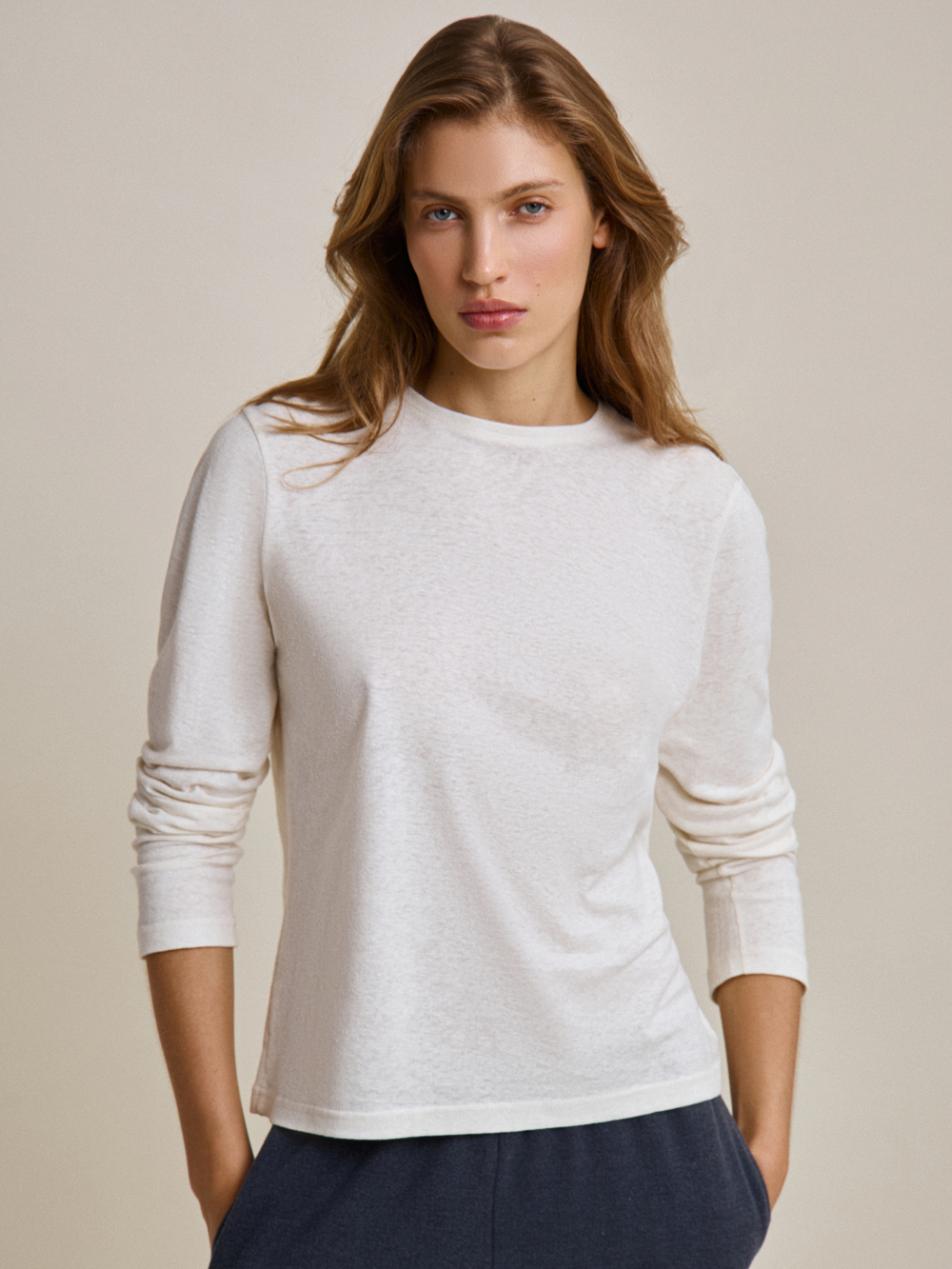 Лонгслив Robbie Longsleeve Ivory in Hemp