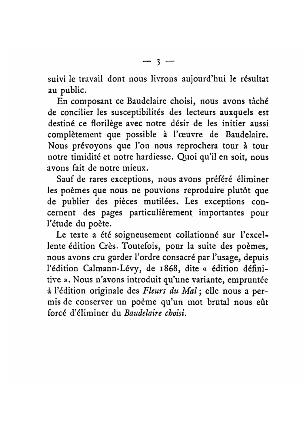 Baudelaire Choisi Poésie | Charles Baudelaire