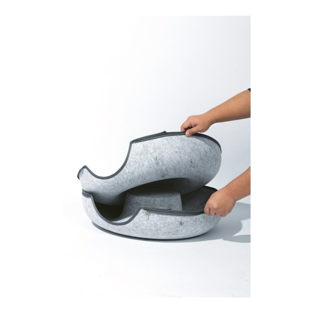 Лежанка-тоннель Донат, S, серый, MPets 20303399