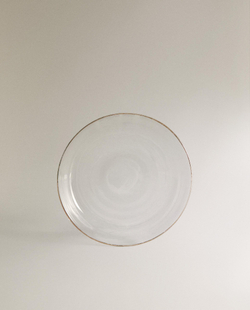 Zara Home тарелка пирожковая из боросиликатного стекла, цвет золотой, 13.5 см