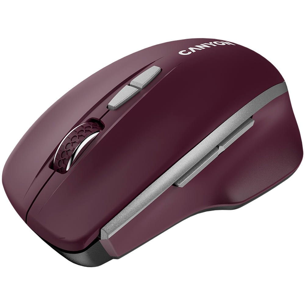 CANYON mouse MW-21 BlueLED 7buttons Wireless Burgundy Red