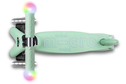 Самокат Micro Mini2Grow Deluxe Magic LED ментоловый
