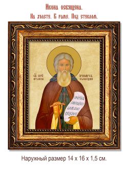 Иринарх Соловецкий преподобный. Икона на холсте.