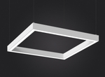 Подвесной LED светильник "Квадрат" LP85-FRAME-Q-1200 128Вт 3000К белый 9752Лм 1208х1208х80мм DIOLUM