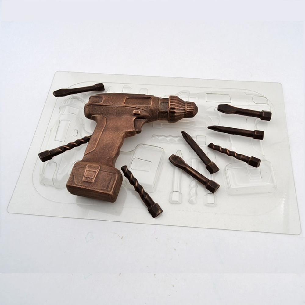 Форма пластиковая "Шуруповерт c саморезами 9в1", 1 шт.