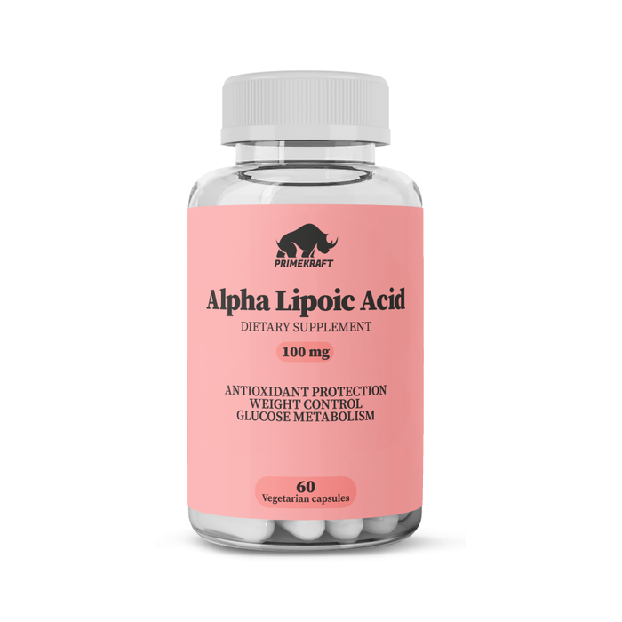Альфа-липоевая кислота, Alpha Lipoic Acid, Prime Kraft, 60 вегетарианских капсул