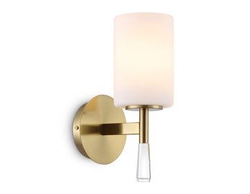 Настенный светильник 1*Е27 LH56265 BS/FR латунь/белый матовый High Light Modern Ambrella