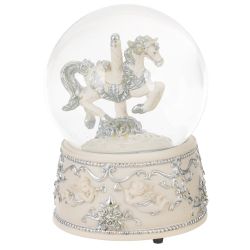 GAEM Фигурка декоративная в стекл шаре "Карусель" (ключ, муз), D 10 см, L10 W10 H14 см