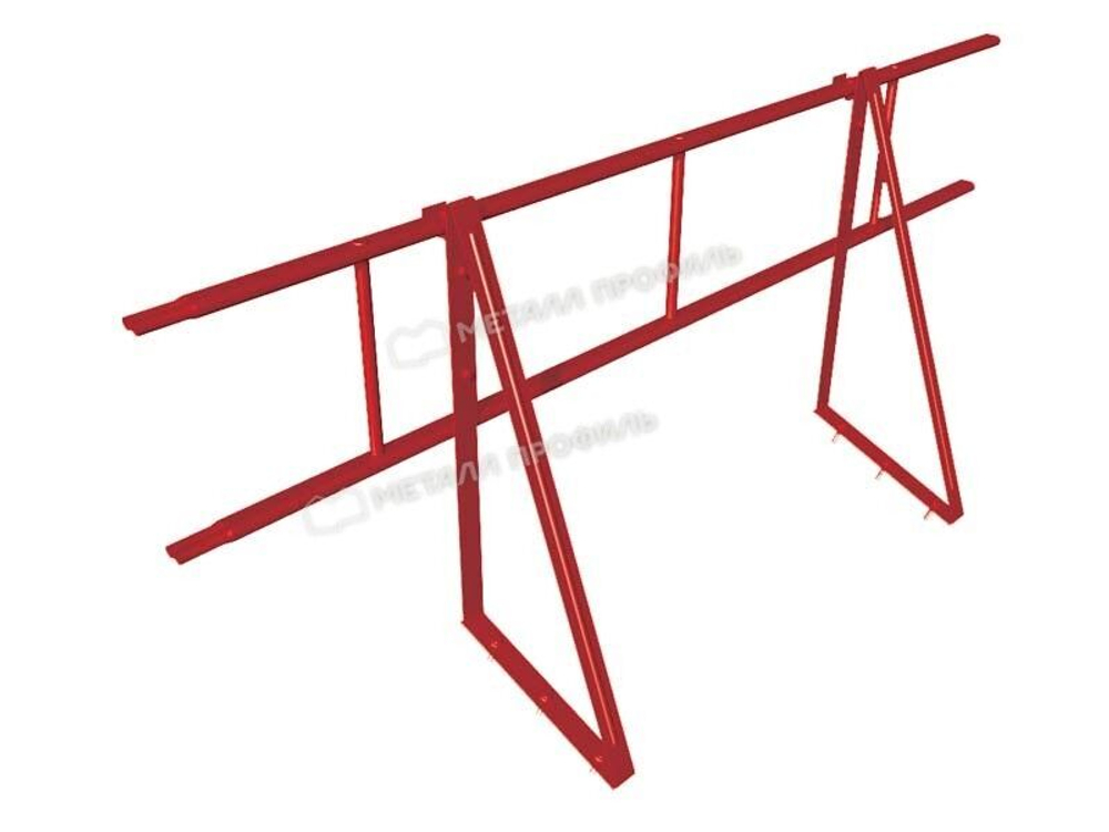 Ограждение кровельное ОК-h600х1860 мм (3020-Транспортный красный) МП