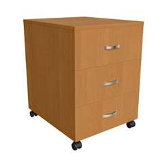 Тумба мобильная с 3 ящ Бюджет ольха 410х480х564 мм