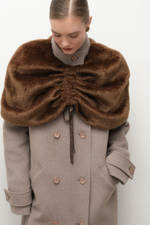 Пальто со стойкой утепленное