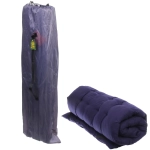 Раскладушка кемпинговая складная с матрасом 188*66*49 см, серый-синий