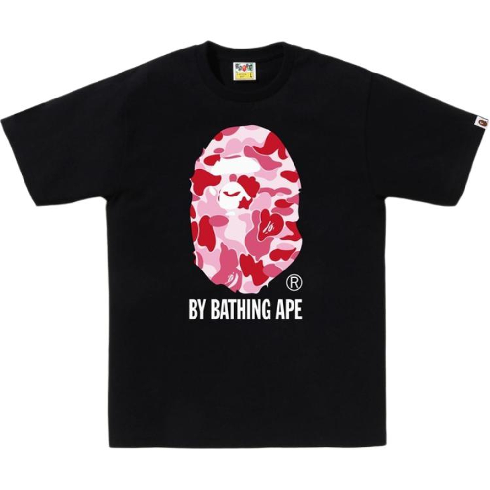 A Bathing Ape Bathing Ape Abc Camo Футболка Cotton Drop Shoulder Sleeve Summer 0zxtem005101q черный розовый