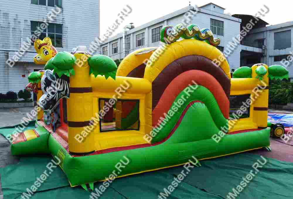 Коммерческий надувной батут "Сафари-экскурсия" 5*5*2,8 м