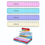 Линейка пластик 15см. 4 цв. асс. Pastel (ErichKrause)