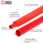 Термоусаживаемая трубка DORI (1 м, 4/2, 7 цветов)