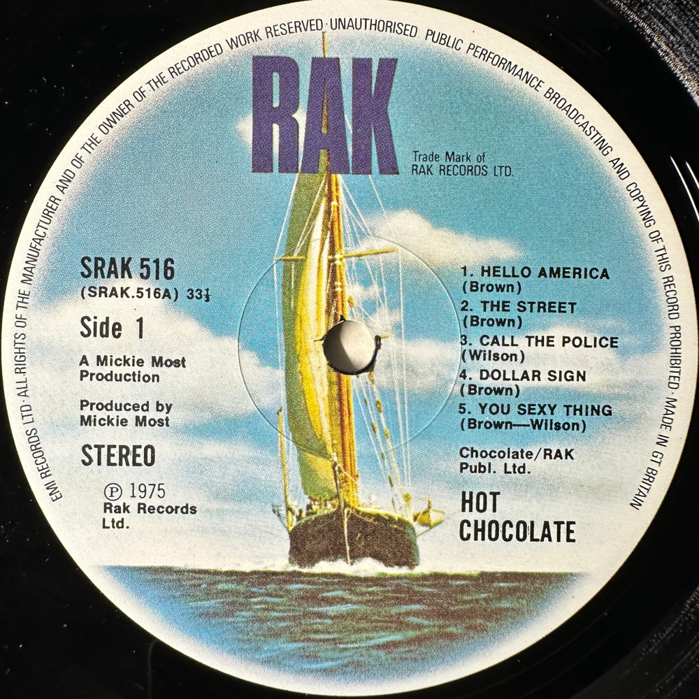 Hot Chocolate ‎– Hot Chocolate (Англия 1975г.)