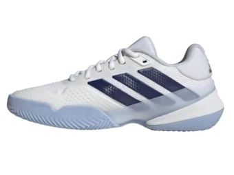 Женские Кроссовки теннисные Adidas Barricade 14 W CL - cloud white/cyber metallic/dark blue