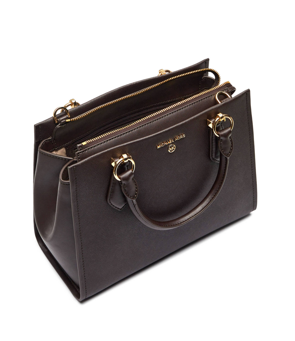 кожаная сумка-трапеция marilyn Michael Kors - коричневый(30S2G6AS2L)